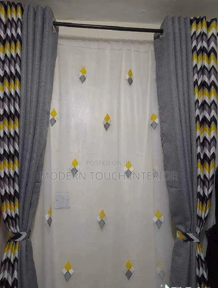 Modern Printed Window Curtains