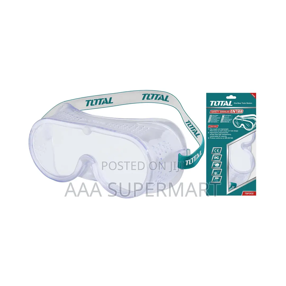 Total Tsp302 Clear Safety Goggles