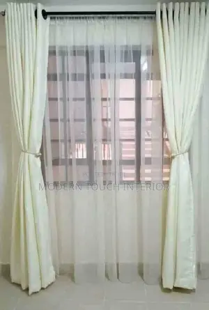 Elegant White Linen Curtains