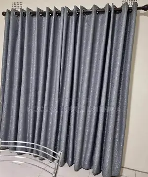 Printed Grey Curtains