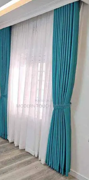 Blue Linen Curtains