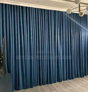 Navy Blue Linen Curtains