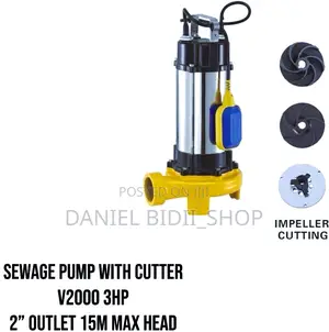 Sewage Pump With Cutter 3hp 2inch