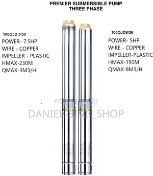 Premier 7.5HP 230M 3-Phase Submersible Water Pump