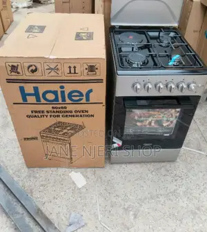 50*60 Haier 3 Gas + 1E Cooker With Electric Oven H/3g