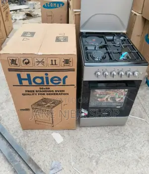50*60 Haier 3 Gas + 1 Gas Cooker With Electric Oven H/3g