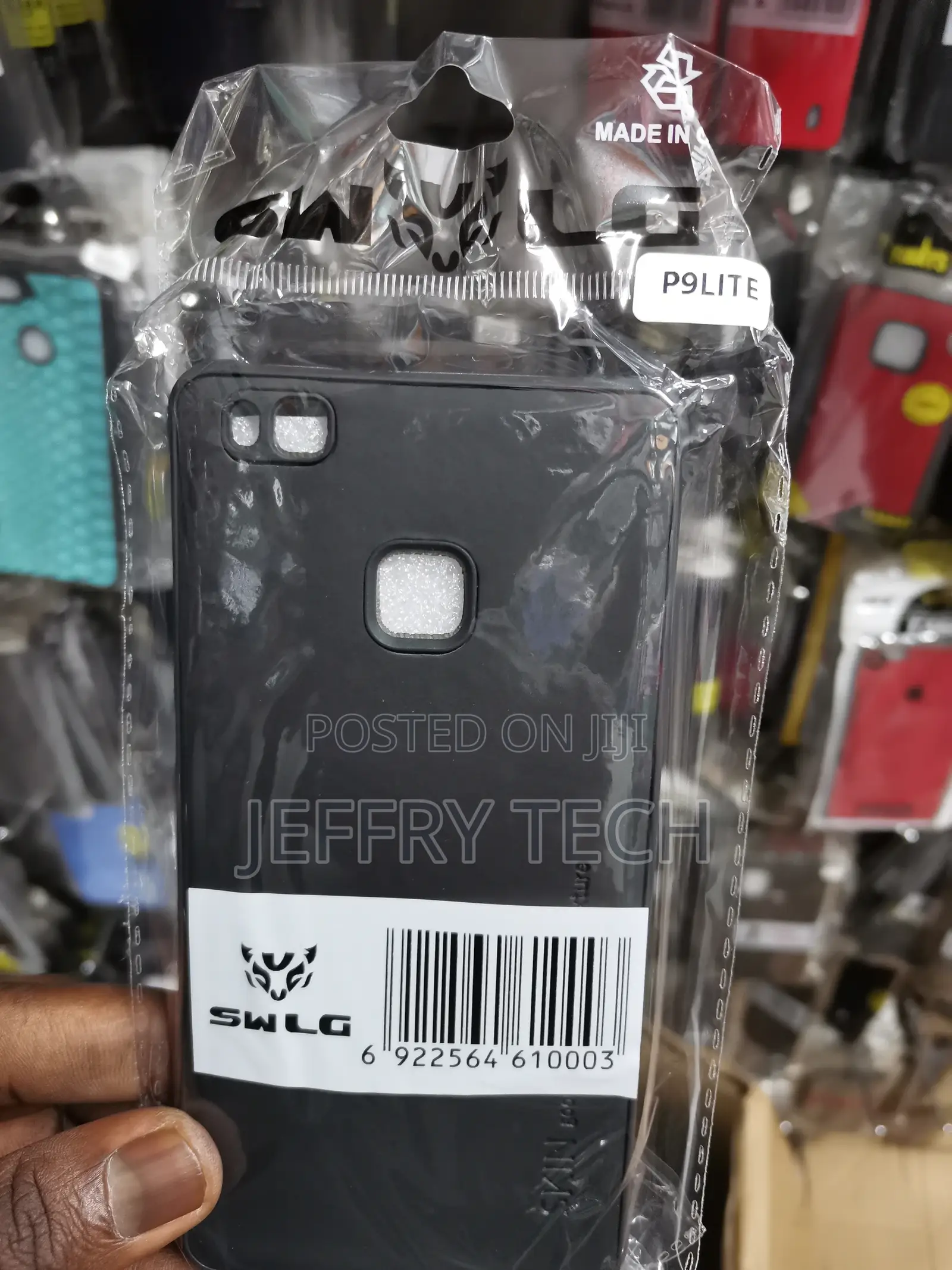Huawei P9 Lite Case Scratch Resistant Soft Silicone-Black