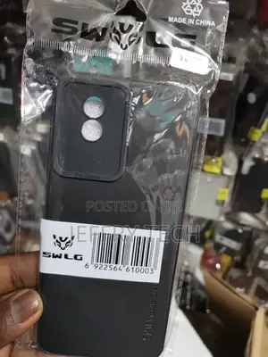 Soft Silicone Rubberised Back Cover for Vivo Y02t -Black