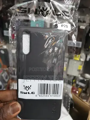 Huawei P20 Soft Silicone Protective Phone Case-Black