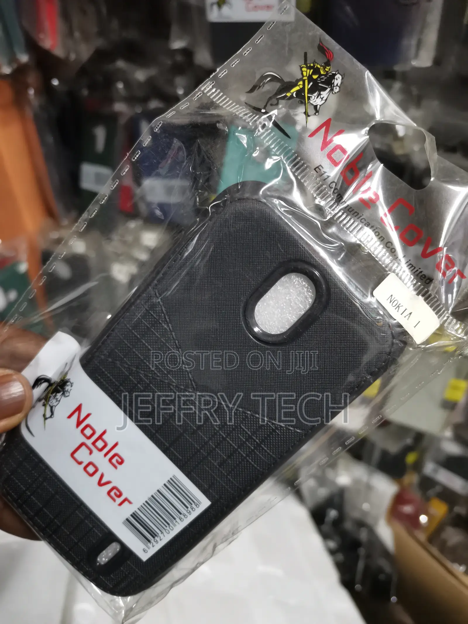 Soft Silicone Shockproof Back Case Cover for Nokia 1 - Black