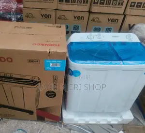White 10kgs Tornado Twin Tub Washing Machine TR/10KG