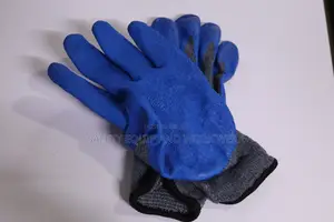 Diamond Grip Blue/Grey Gloves