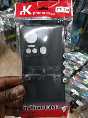 Case for Itel S18,Silicone Protective Phone Case -Black