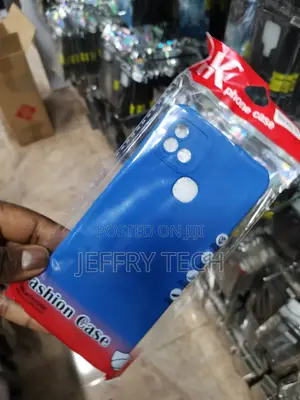 Infinix Smart 5 Pro,Soft Silicone Anti-Shock Case-Blue