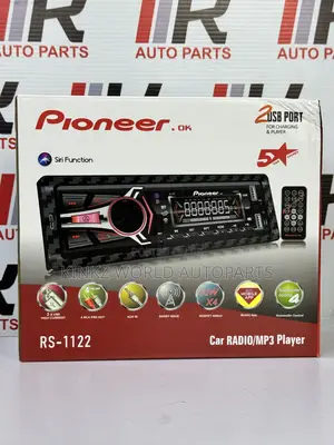 PIONEER Single Din Car Radio Bluetooth and USB Ports