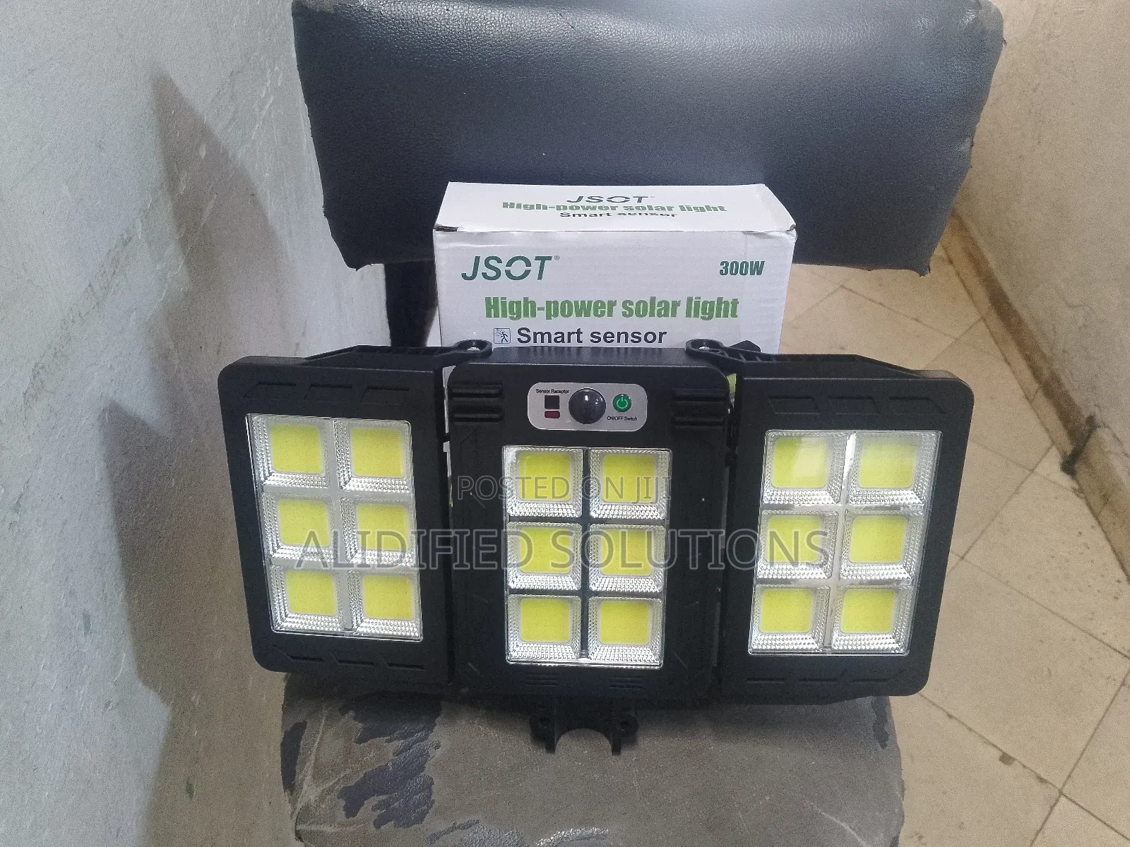 3 Headed Solar Light With Sensor 300w