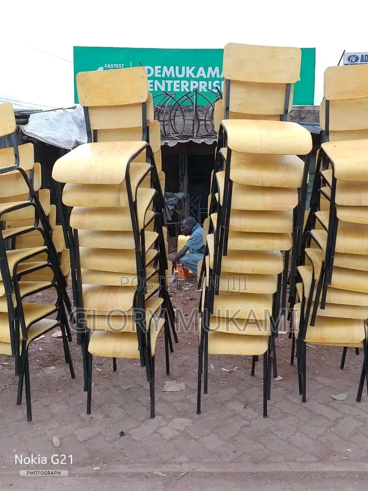 Varnished School Chairs