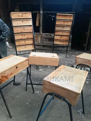 Varnished School Lockers