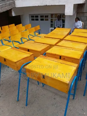 School Lockers Painted Blue Frame