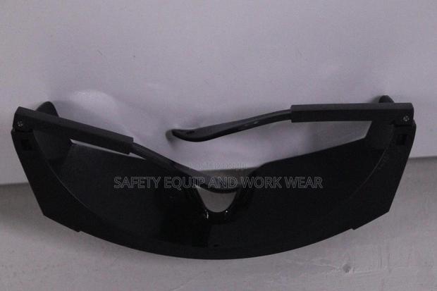 Black Frame Safety Glasses- DARK