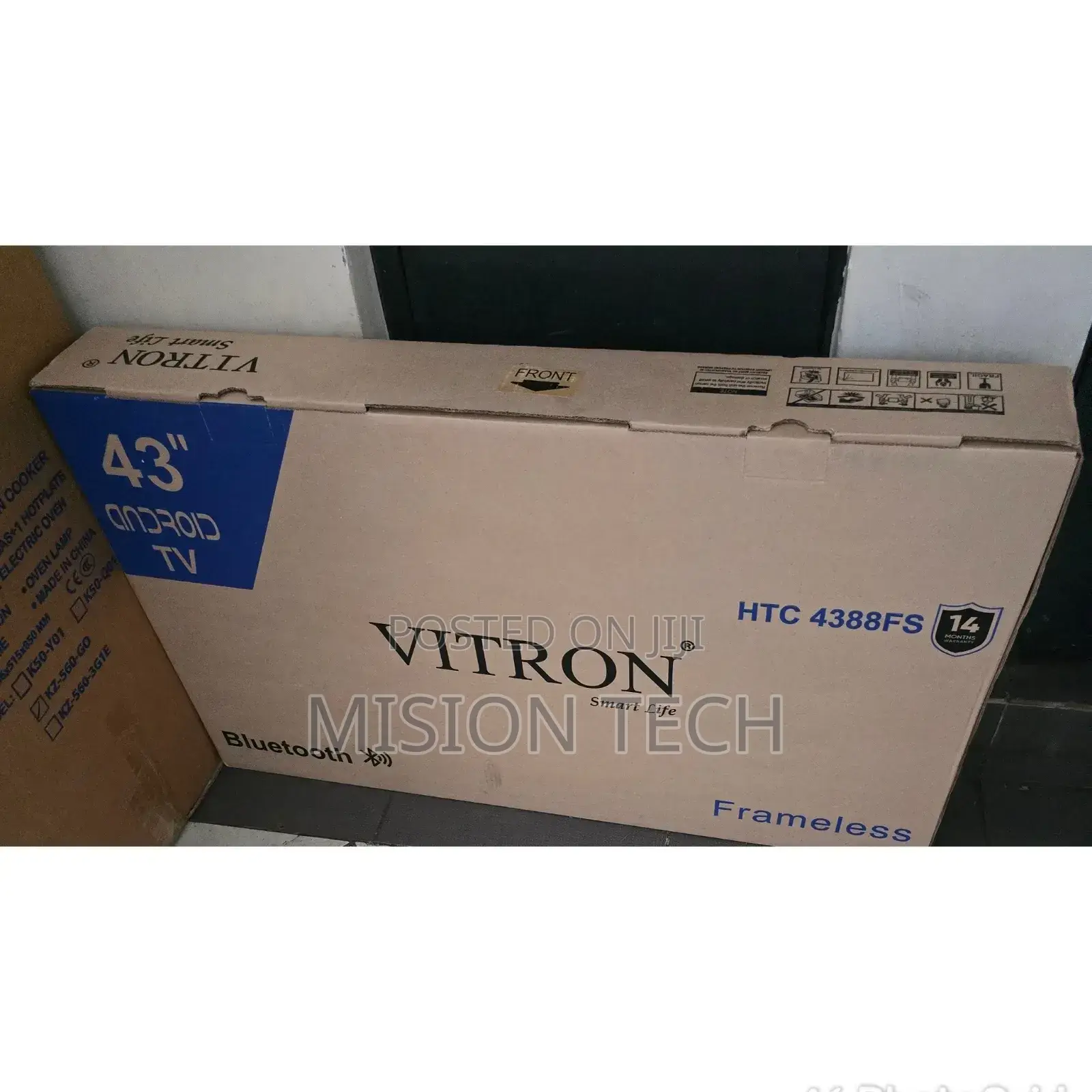 Vitron 43′′ Inch Frameless Smart Android Tv Netflix Inbuilt