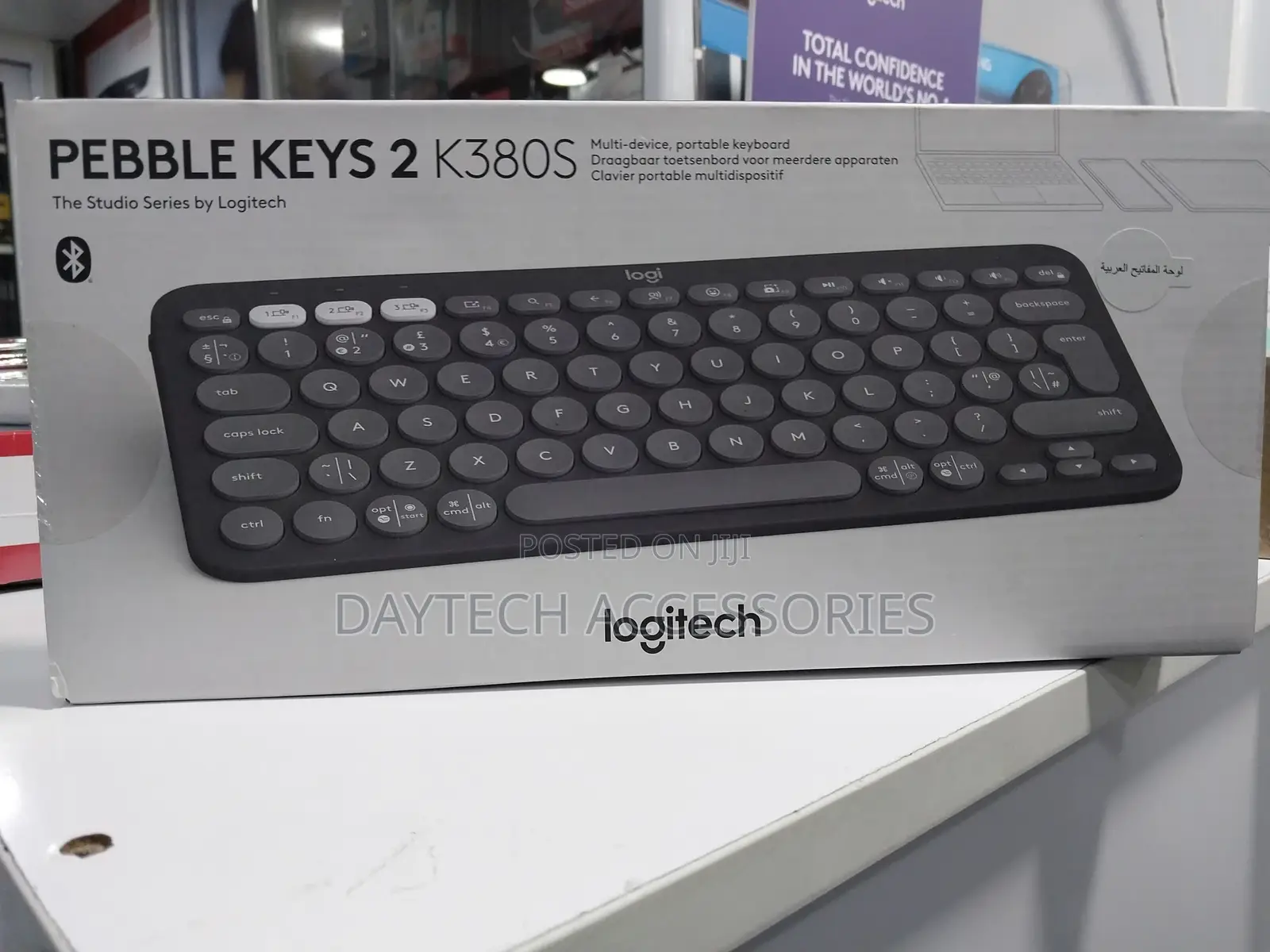 Logitech Pebble Keys 2 K380s, Multi-Device Bluetooth Keyboar