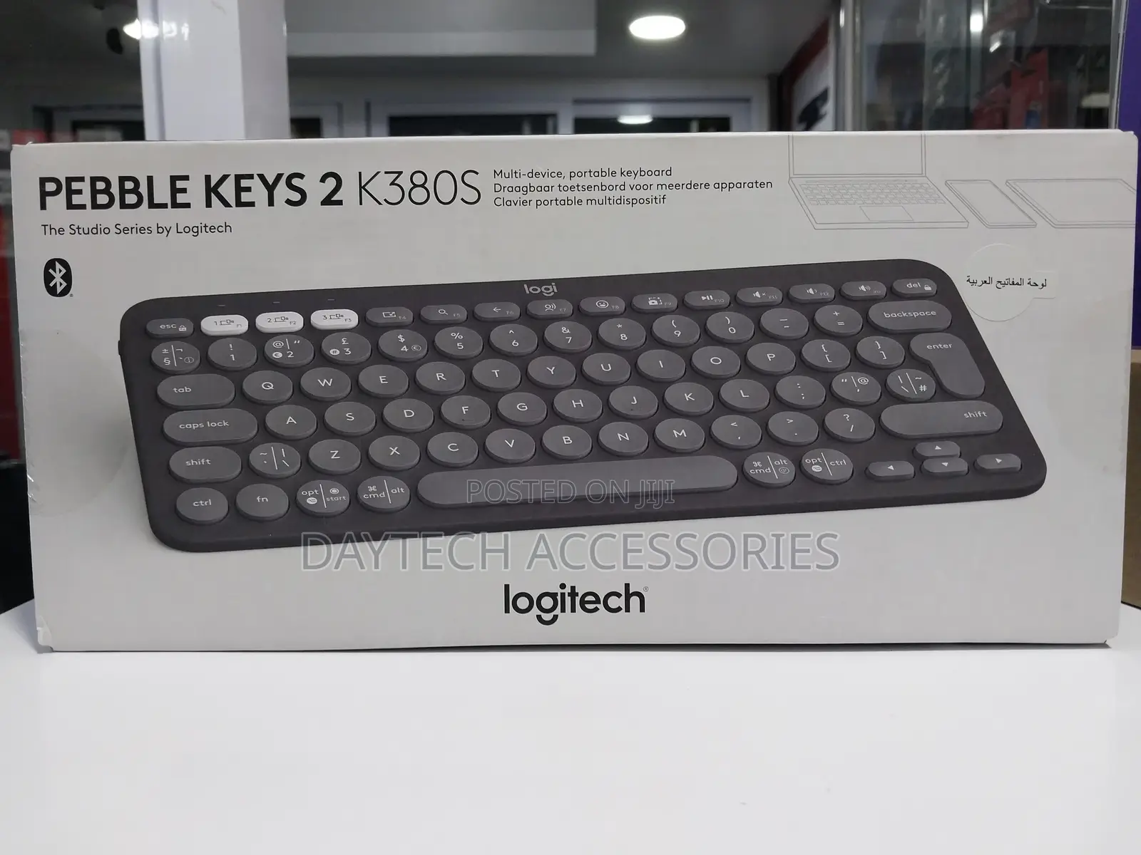 Logitech Pebble Keys 2 K380s Minimalist Keyboard Graphite