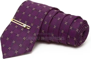Lilac Men's Tie With Pocket Square