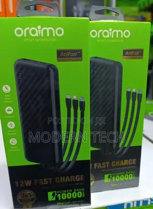 Oraimo 10000mah 3 in 1 Portable Power Bank
