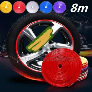 Rim Rubber Scratch Edge Guards in Colors at 8m Roll