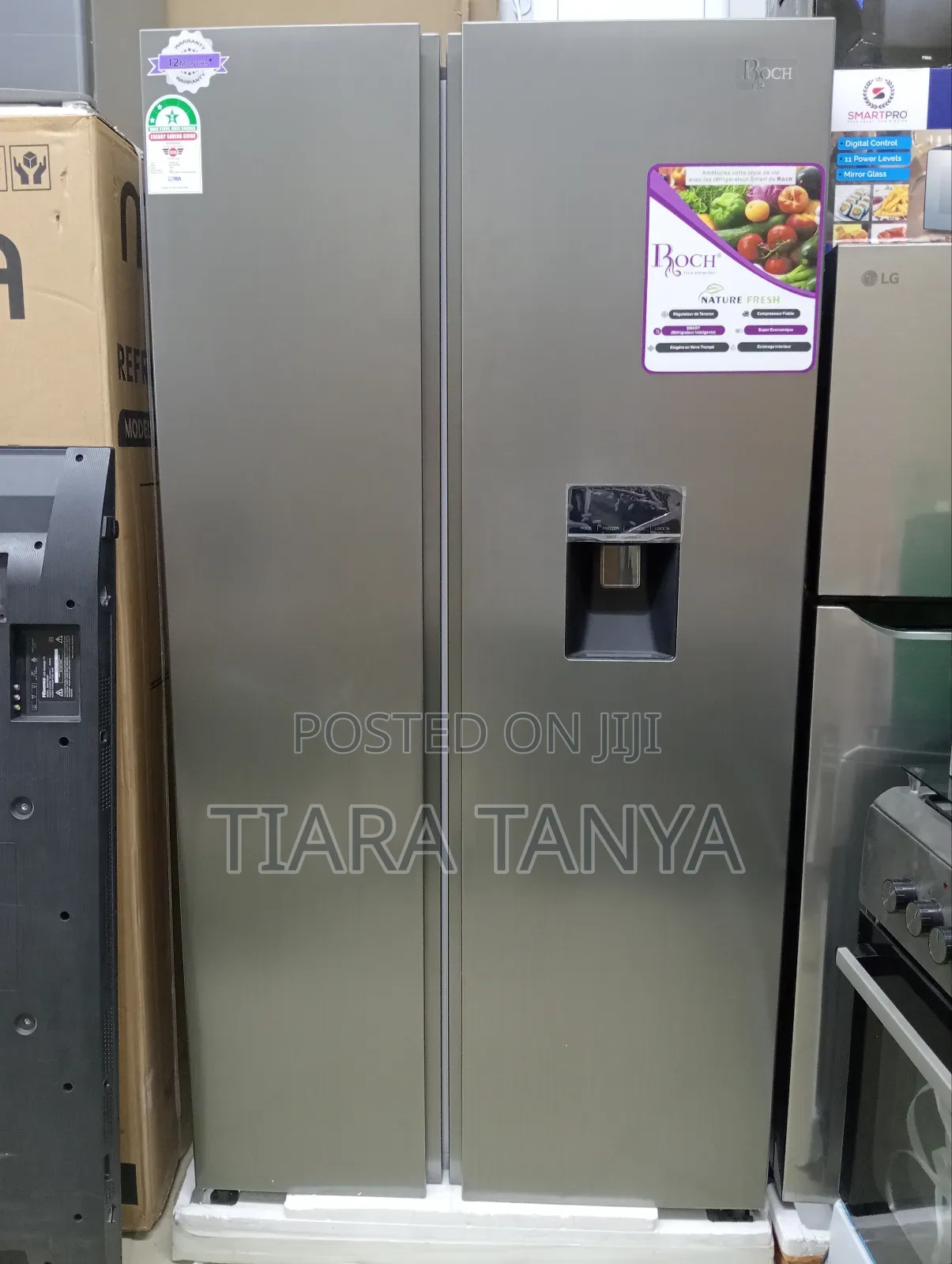 Roch 480 Litres Side by Side Fridge