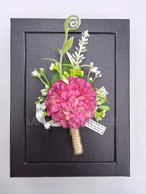 Pink Gardenia Suit Pocket Flower