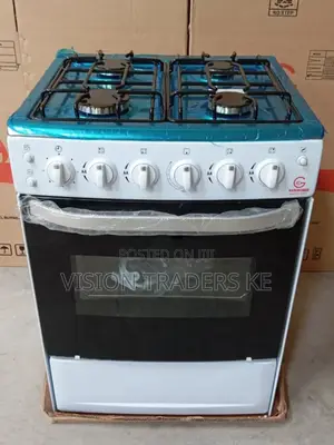 Eurochef Standing Cooker 4gas, Gas Oven 60cm*65cm -White