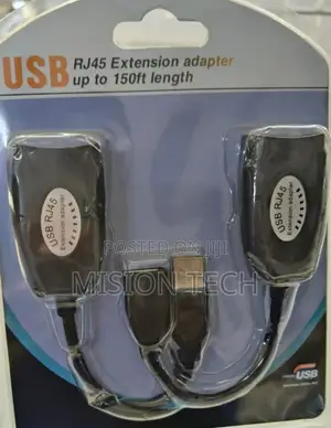 USB RJ45 Extension Adapter Up to 150 Ft Length (50M) 