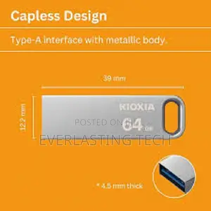 Kioxia Transmemory U366 64GB Flash Drive USB 3.2 Metalic 100
