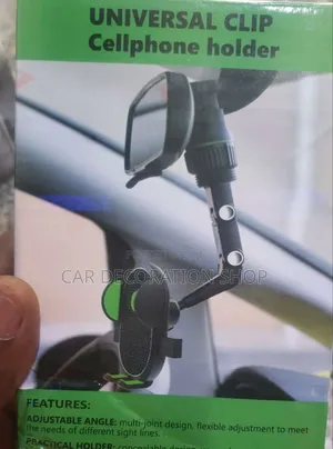 Driver Mirror Clip on Phone Holder