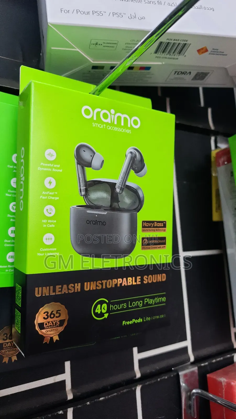 Oraimo Freepods-lite(Black) Available.