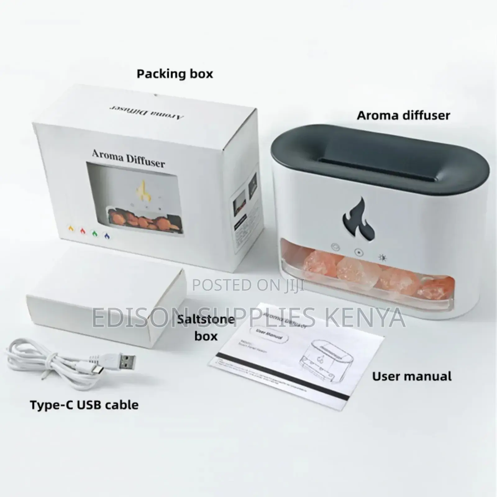 Fire Place Aroma Diffuser Essential Oils Diffuser Wit Flame