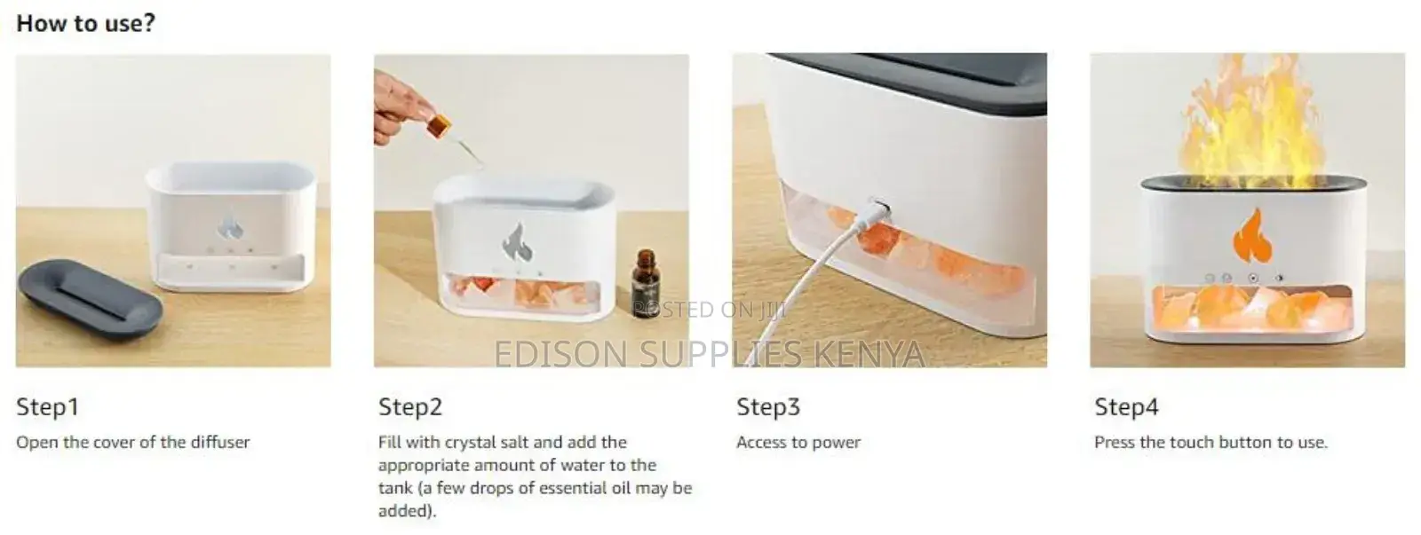 Fire Place Aroma Diffuser Essential Oils Diffuser Wit Flame