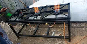 Pure Adorable Mild Steel 3 Burner Gas Cooker