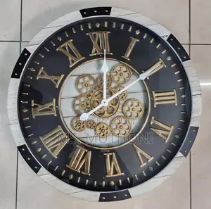 Real Moving Gears Antique, Vintage Wall Clock Vintage Clock