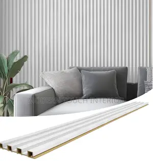 White WPC Fluted Wall Panels for Stylish Interiors