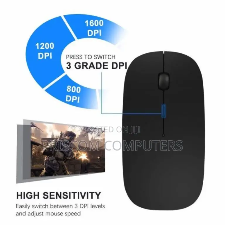 Rechargeable Wireless Mouse (Ultra-slim Design)