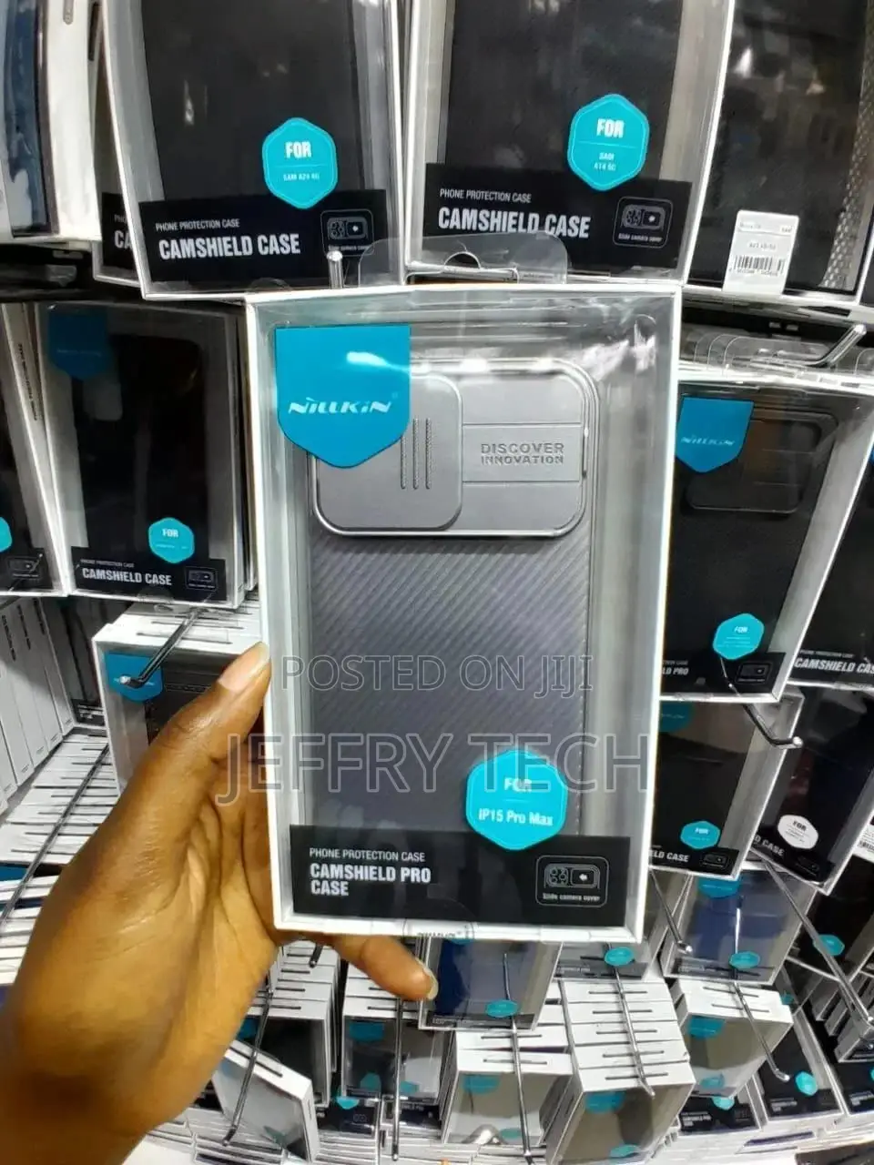 Grey Nillkin Camshield Case For Apple iPhone 15 Pro Max 6.7