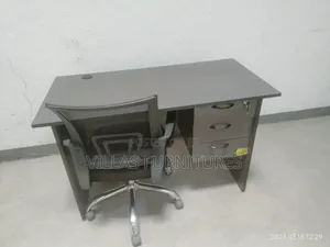 1.2m Office Desk and Revolving Mesh Chair