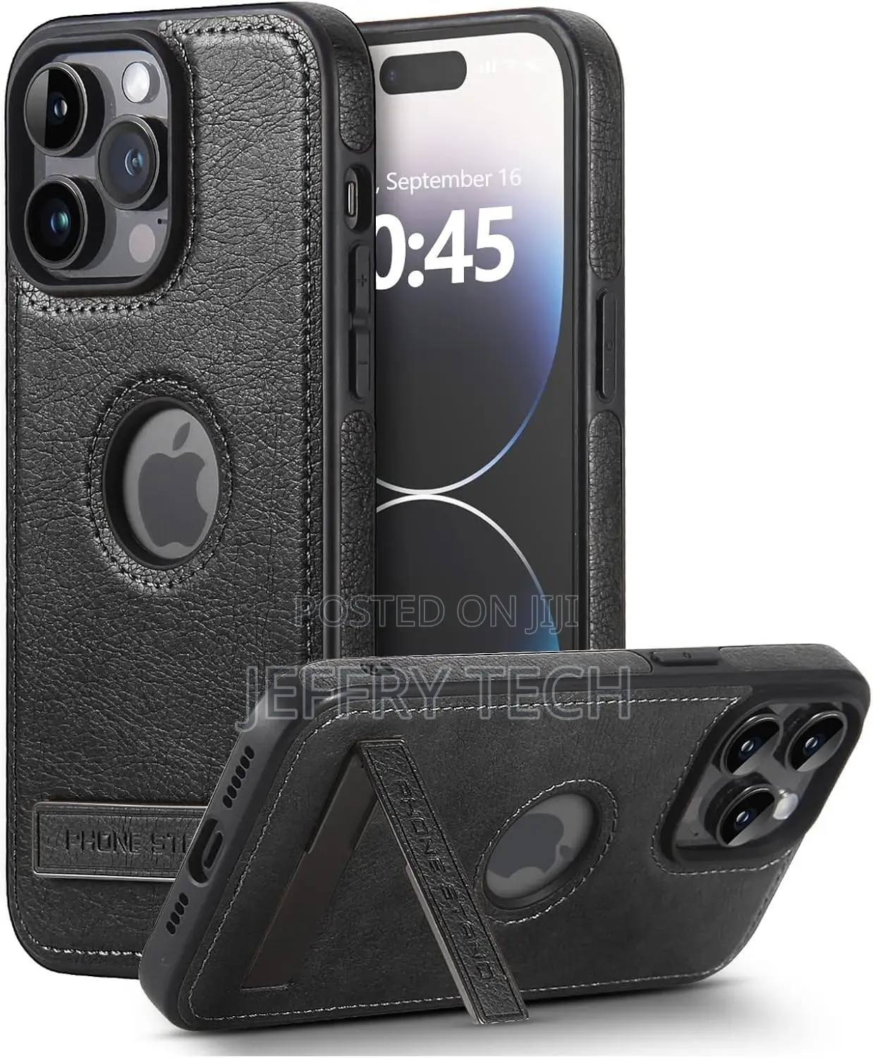 Leather Case for iPhone 15 Pro Max, Ultra-Thin Flexible Soft