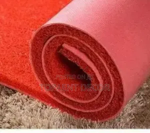 Spaghetti Coiled Red PVC ANTISLIP MATS