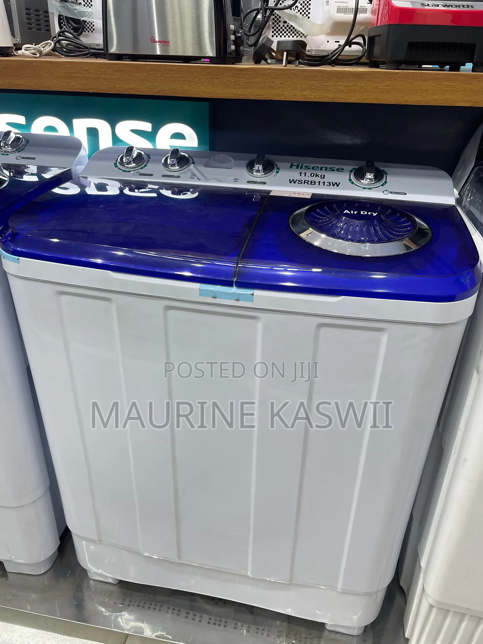 Hisense 11 Kg Twin Tub Semi