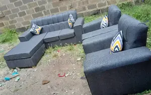 6 Seater Grey Sofa Set Ready for Sale