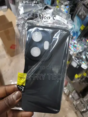 Soft Silicone Mobile Back Cover for Itel P55 Plus _Black